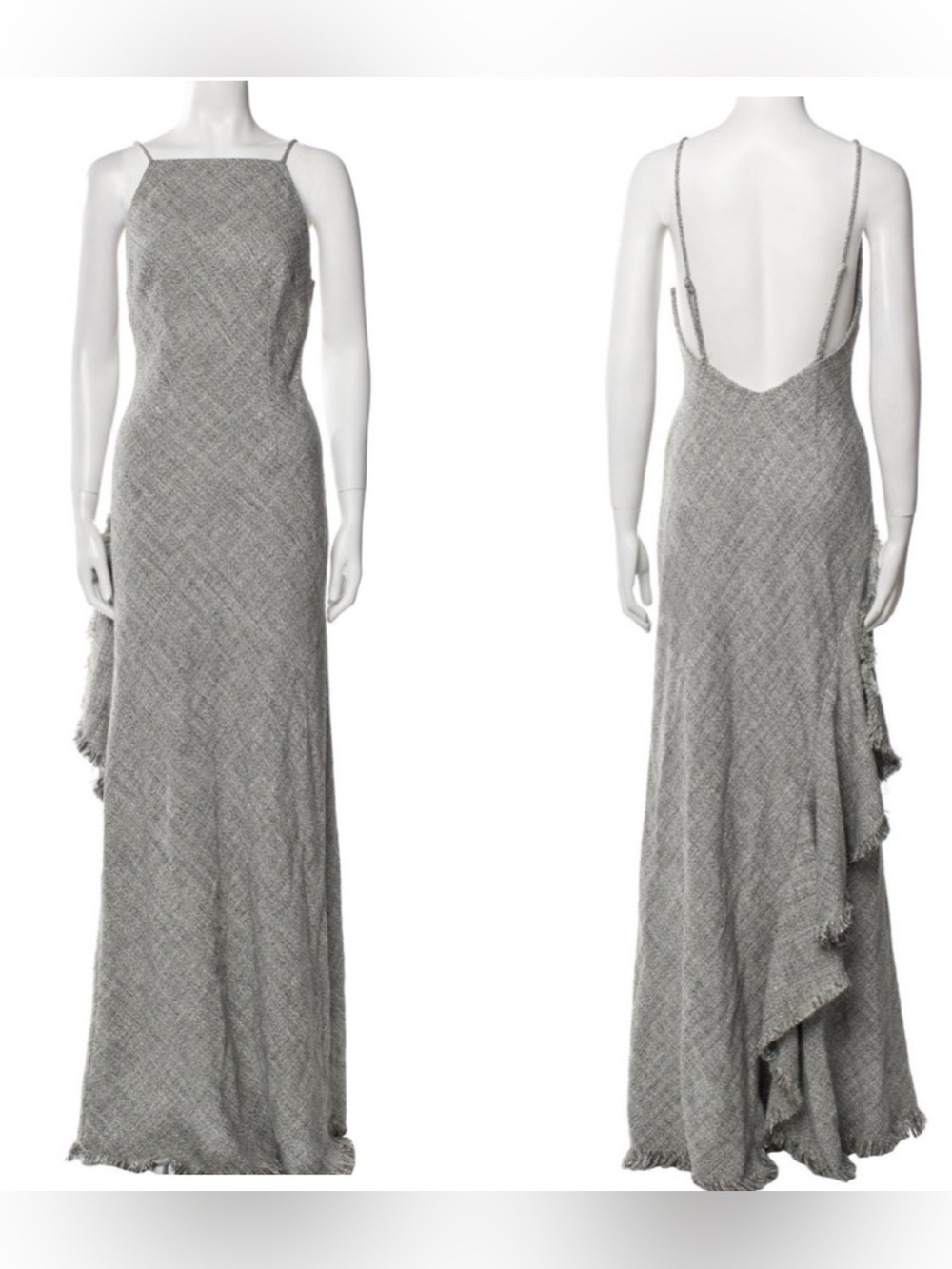 STAUD Square Neckline Long Dress SIZE:4